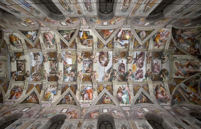 Vatican City: the Sistine Chapel with the new LED lighting